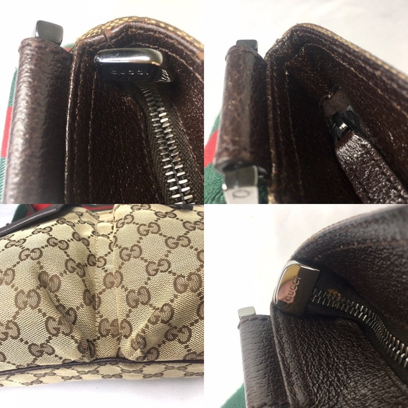 Authentic Gucci brown monogram messenger bag - Picture 14 of 16